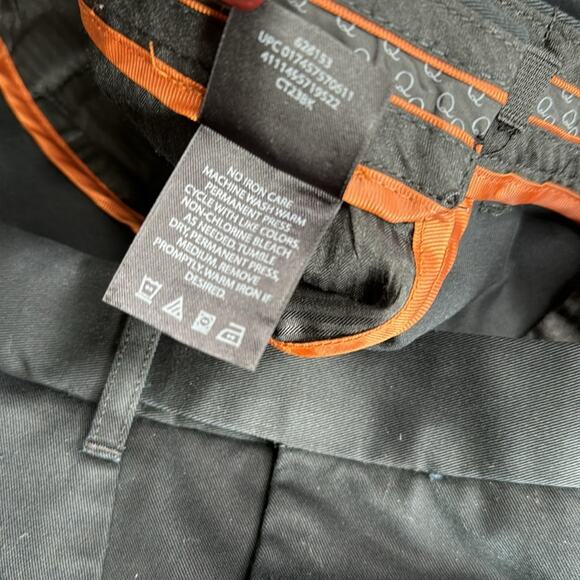 HAGGAR Black Select No Iron Cotton Straight Leg Pants Men’s - Picture 4 of 8